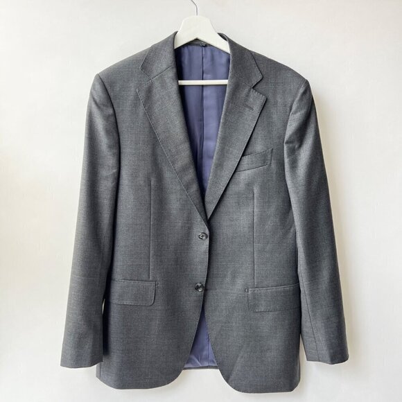 SuitSupply Napoli fit Super wool Sport coat,Gray, Size 38 - Picture 2 of 12